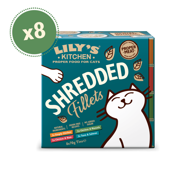 Filetstückchen für Katzen Multipack (8 x 70g) | Lily's Kitchen