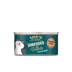 Filets aus zerkleinertem Thunfisch und Lachs für Katzen (70g) | Lily's Kitchen