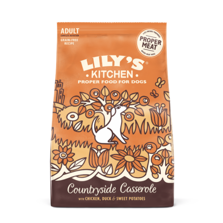 Trockenfutter Für Ausgewachsene Hunde Mit Huhn Und Ente (1kg) | Lily's Kitchen
