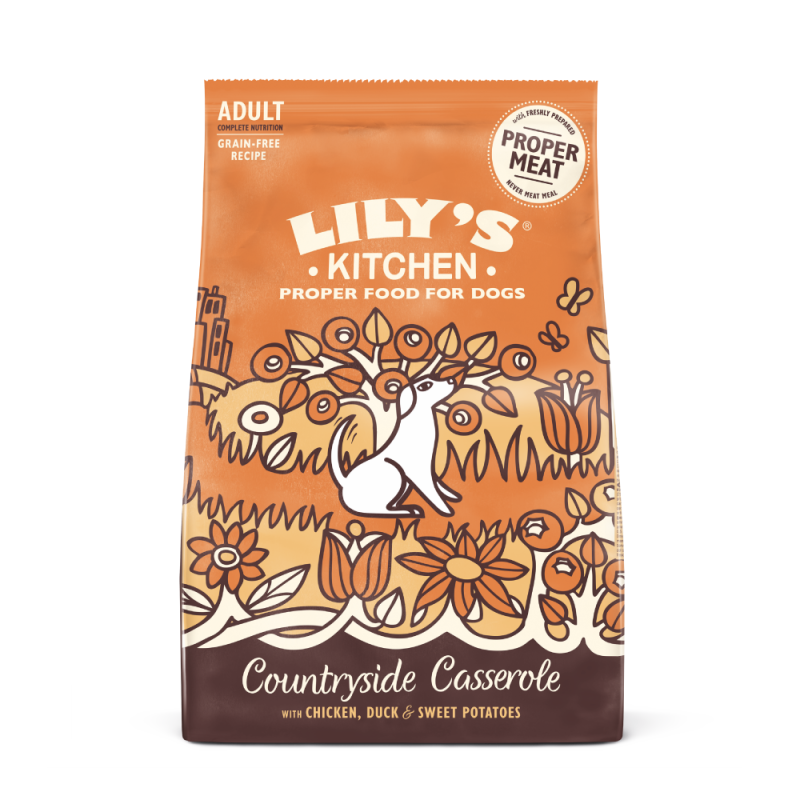 Trockenfutter Für Ausgewachsene Hunde Mit Huhn Und Ente (7kg) | Lily's Kitchen