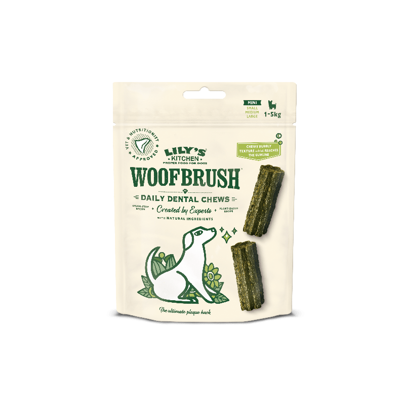 Natürliche Woofbrush Zahnkauartikel Multipack Mini (130g) | Lily's Kitchen