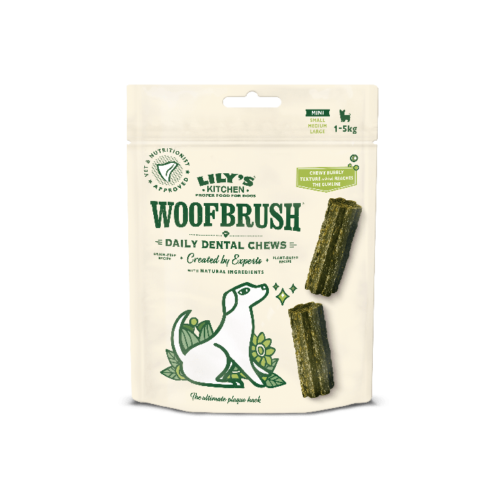 Natürliche Woofbrush Zahnkauartikel Multipack Mini (130g) | Lily's Kitchen