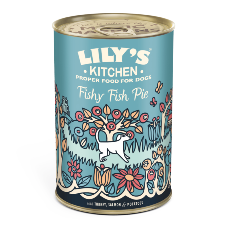 Fischpastete mit Truthahn, Lachs und Kartoffeln (400g) | Lily's Kitchen