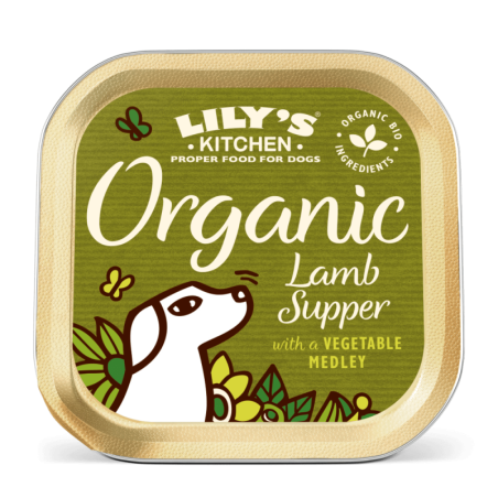 Abendessen mit Bio-Lamm Nassfutter für Hunde (150 g) | Lily's Kitchen