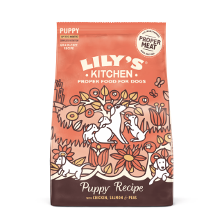 Rezept mit Huhn und Lachs für Welpen 1kg | Lily's Kitchen