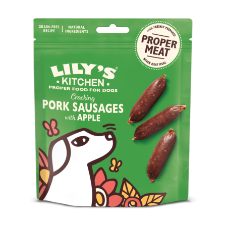 Würstchen aus Schwein mit Äpfeln (70g) | Lily's Kitchen