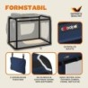 Cadoca® Tiertransportbox M 60x42x44cm navyblau