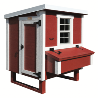 Hühnerstall Mitte EZ Chicken Home  1,68 m²  Rot, hergestellt in EU