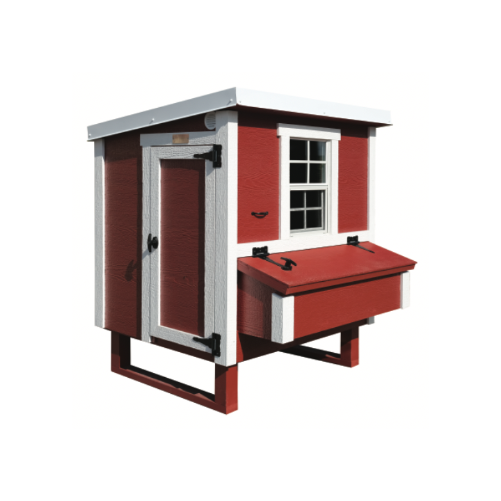 Hühnerstall Mitte EZ Chicken Home  1,68 m²  Rot, hergestellt in EU