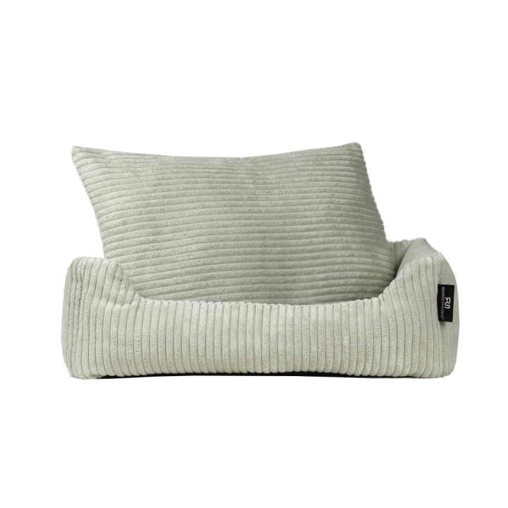 Rohrschneider Tierbett Cordstoff breit in beige,grau oder taupe