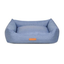 Animood Hundebett Alex blau M Denim-Imitat