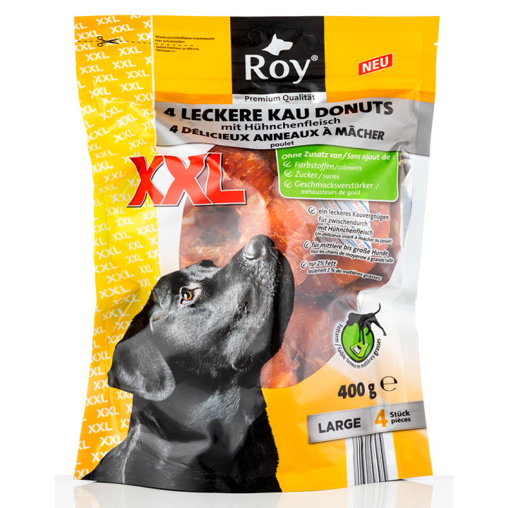 Donuts XXL - Large 4er-Pack - Mit Hühnerfleisch