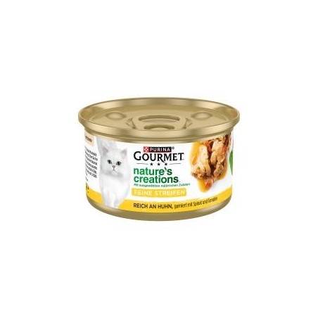 Purina Gourmet Nature's Creations Feine Streifen Reich an Huhn