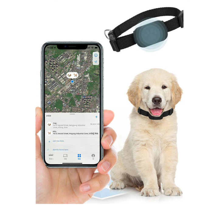 Find My Pet Ortungshalsband Anti-Verlust-Tracker für Katzen und Hunde Remote-GPS für iOS