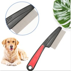 [Flohkamm für Haustiere] Reinigung und Schönheit von Katzen zum Entfernen schwebender Haare, dichter Zahnkamm für Hunde zum E