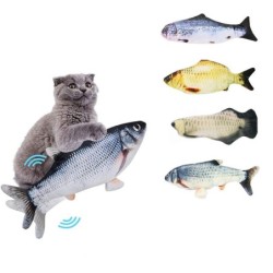 Lustiges Katzenspielzeug, Haustier, elektrischer Fisch, Simulationsfisch, Touch, induktive Vibration, springender Fisch, Katz