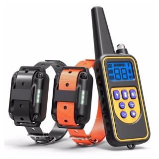 Hundetrainingshalsband, elektrische Fernbedienung, Haustiersteuerung, wasserdicht, wiederaufladbar, LCD-Display, Haustierhals