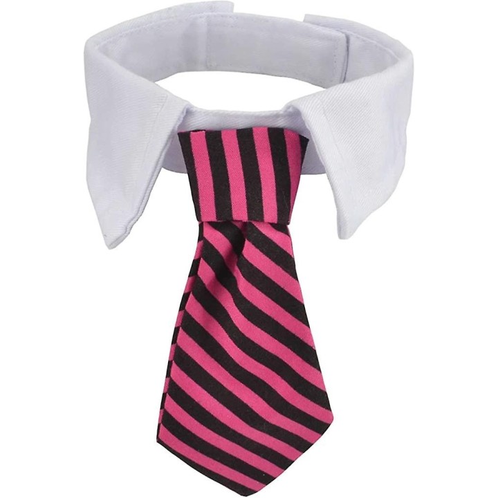 Verstellbare formelle Krawatte für Haustiere, Hunde und Katzen, Smoking, Fliege und Kragen (1)