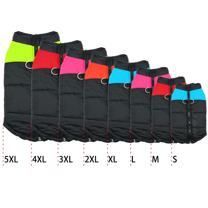 S-5XL Weste Jacke Wasserdichte Haustier Hund Welpen Chihuahua Kleidung Winter Warme Haustier Hund Weste Kleidung Mantel Für K