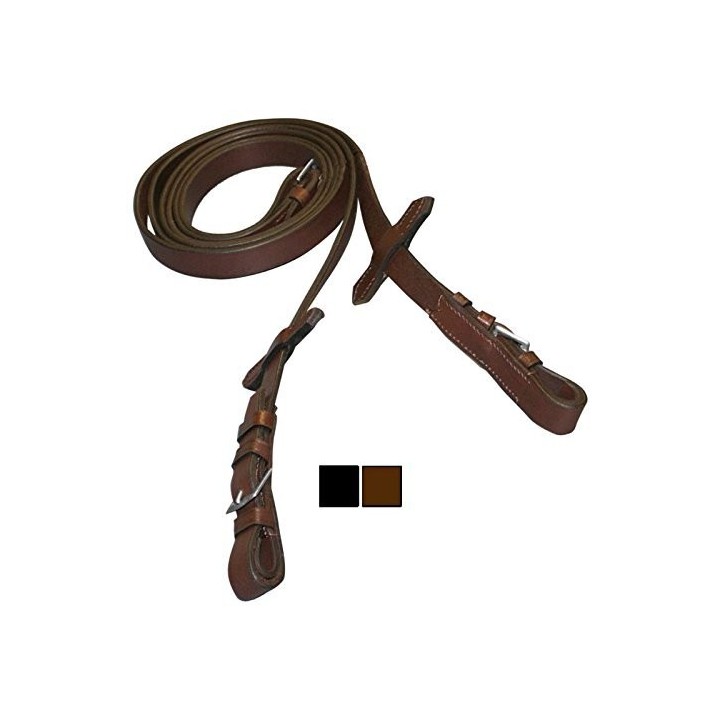 Einfaches Pferdezügel aus Glattleder Tattini