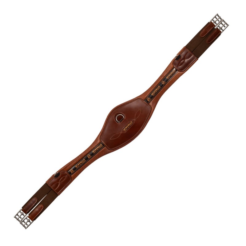 Anatomisches Springsattelgurt aus Leder Acavallo
