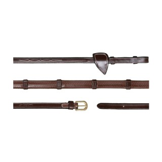 Pferdezügel aus Gummi mit 7 Zügelstangen Dy’on 1/2"