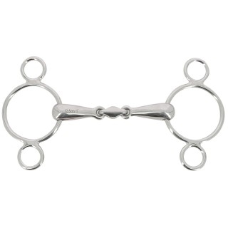 Verstellbares 3-Ring-Pferdegebiss Feeling Anatomic