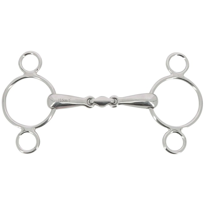 Verstellbares 3-Ring-Pferdegebiss Feeling Anatomic