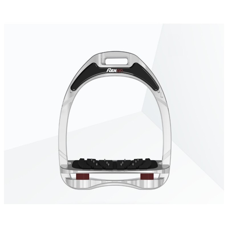 Ultra Grip Steigbügel Bordeaux Flex-On Aluminium