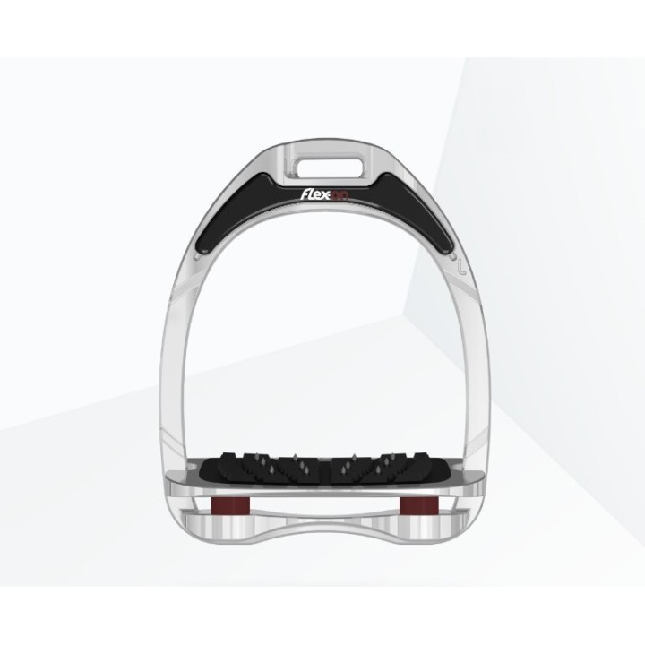 Ultra Grip Steigbügel Bordeaux Flex-On Aluminium