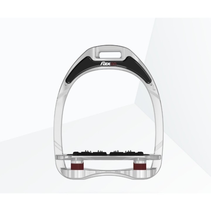 Ultra Grip Flachsteigbügel Bordeaux Flex-On Aluminium