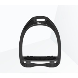 Schräggriffsteigbügel Schwarz/Anthrazit Flex-On Aluminium