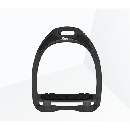 Schräggriffsteigbügel Schwarz/Anthrazit Flex-On Aluminium