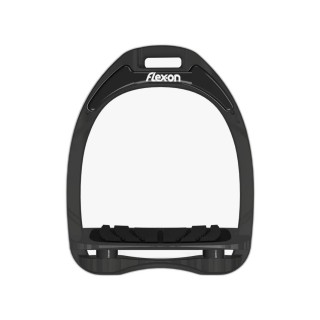 Aluminium Steigbügel Grau Schwarz/Schwarz Flex-On