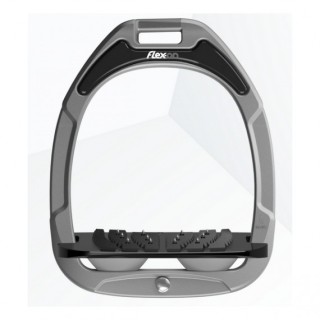 Neigungssteigbügel Grip Aluminium/Schwarz/Grau Flex-On Green Composite