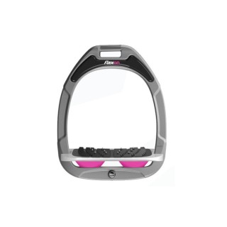 Schrägsteigbügel Ultra Grip Aluminium/Grau/Rosa Flex-On Green Composite