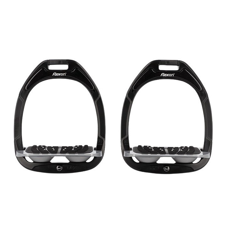 Schrägsteigbügel Ultra Grip Aluminium/Schwarz/Grau Flex-On Green Composite