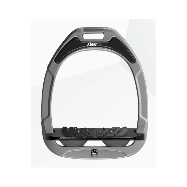 Schrägsteigbügel Ultra Grip Aluminium/Schwarz/Anthrazit Flex-On Green Composite