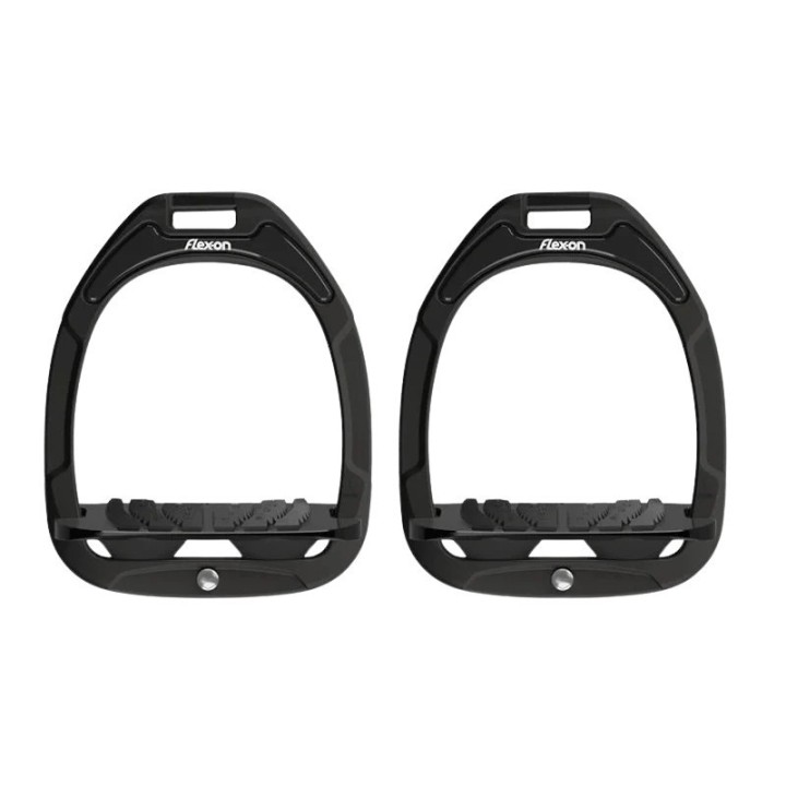 Schrägsteigbügel Grip Anthrazit/Schwarz Flex-On Green Composite