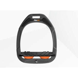 Senkbare Steigbügel Grip Anthrazit/Schwarz/Orange Flex-On Green Composite