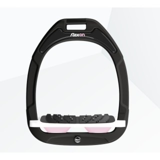 Ultra Grip Steigbügel Schwarz/Weiß/Rosa Flex-On Green Composite