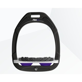 Ultragrippe Steigbügel schwarz/grau/lila Flex-On Green Composite