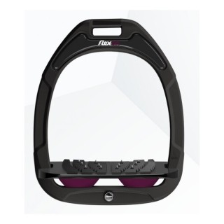 Ultra Grip Steigbügel Schwarz/Schwarz/Lila Flex-On Green Composite