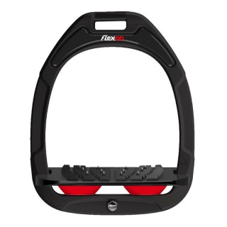 Ultra Grip Steigbügel Schwarz/Schwarz/Rot Flex-On Green Composite