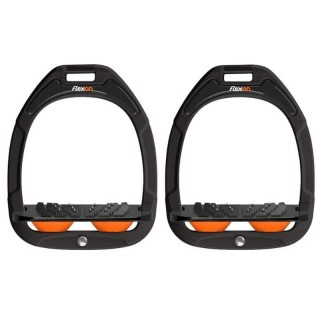 Schrägsteigbügel Ultra Grip Schwarz/Schwarz/Orange Flex-On Green Composite