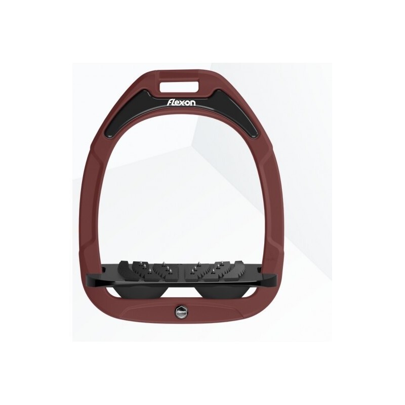 Schrägsteigbügel Ultra Grip Schwarz/Schwarz/Bordeaux Flex-On Green Composite