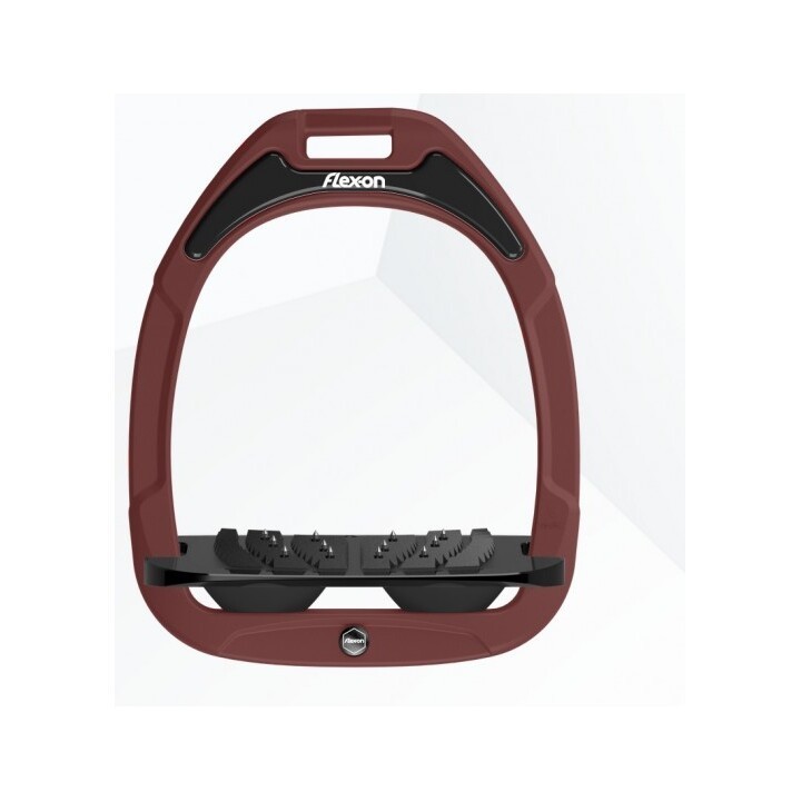 Schrägsteigbügel Ultra Grip Schwarz/Schwarz/Bordeaux Flex-On Green Composite