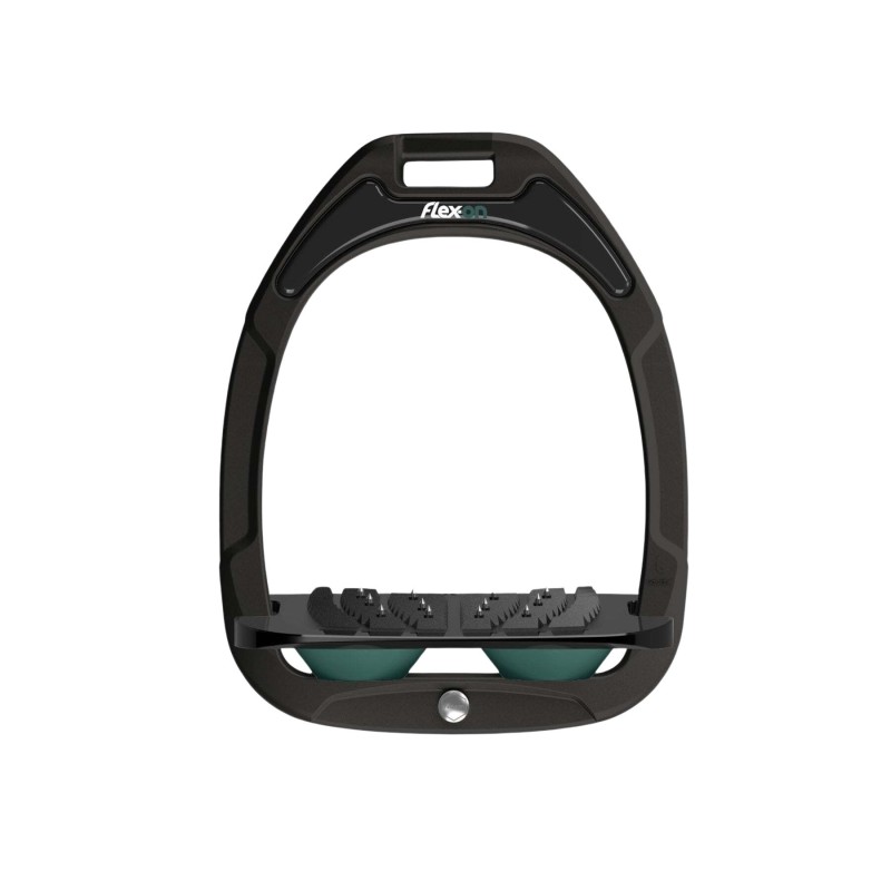 Ultra Grip Steigbügel Schwarz/Schwarz/Grün Flex-On Green Composite