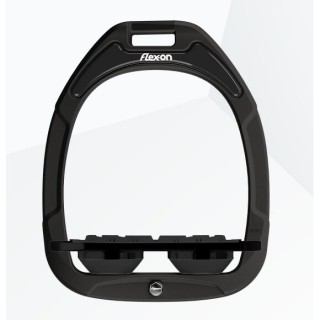 Platte Grip Steigbügel Schwarz/Schwarz/Schwarz Flex-On Green Composite