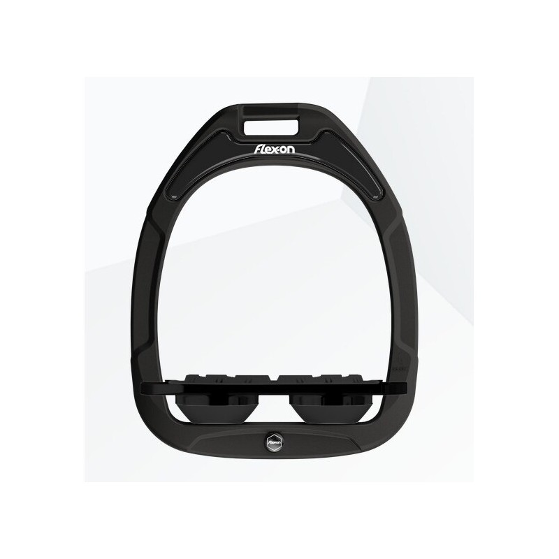 Platte Grip Steigbügel Schwarz/Schwarz/Schwarz Flex-On Green Composite